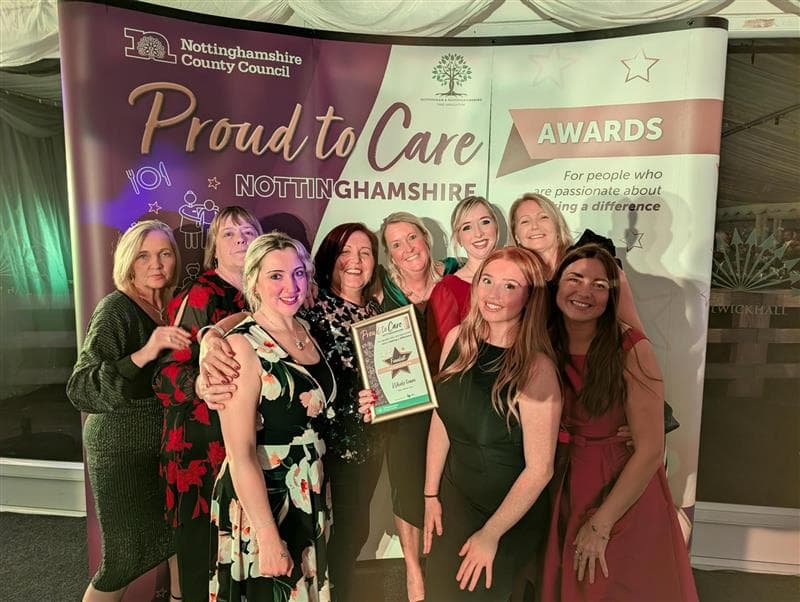 Your Home Care team at the Proud to Care Awards 2025