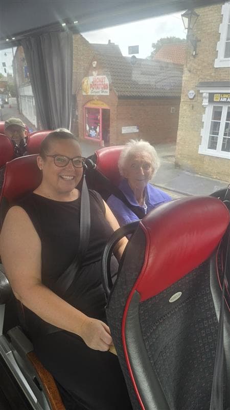 Clients on the coach