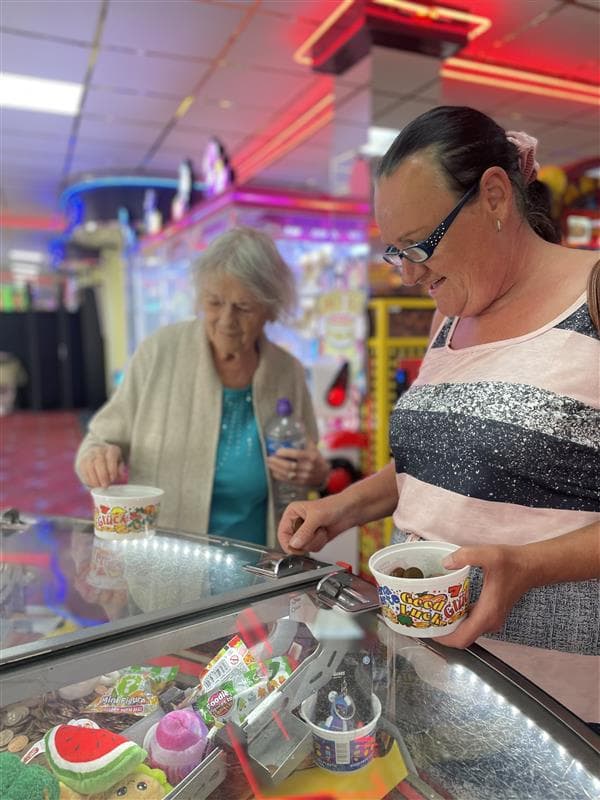 Clients on the coach