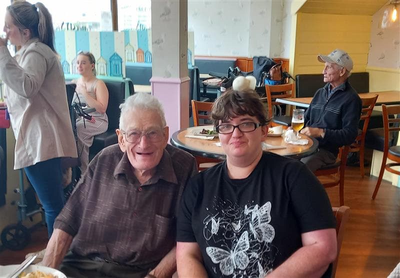 Clients at the seafront