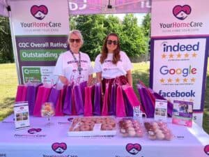 Aimee and Denise at the Party in the Park