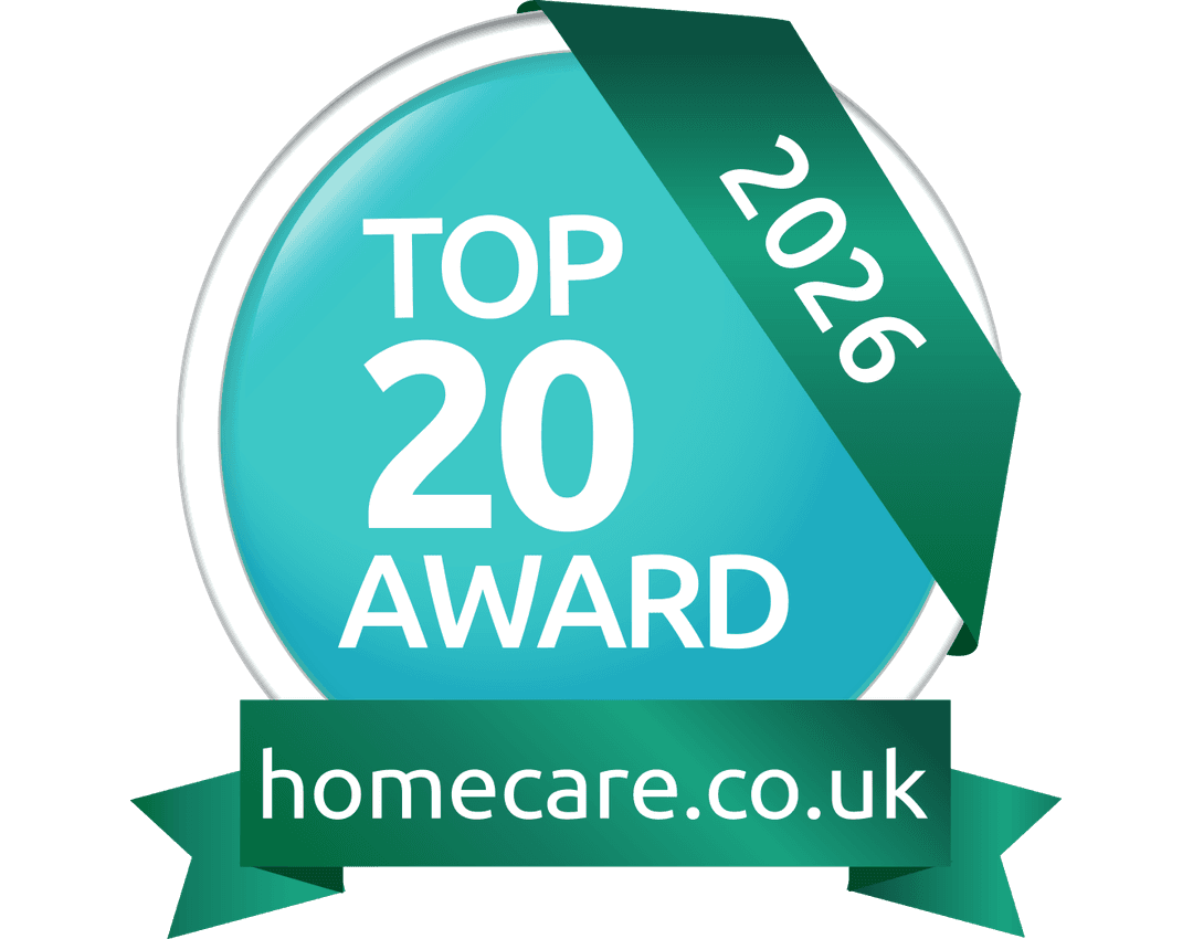 homecare.co.uk Top 20 Award 2026 logo